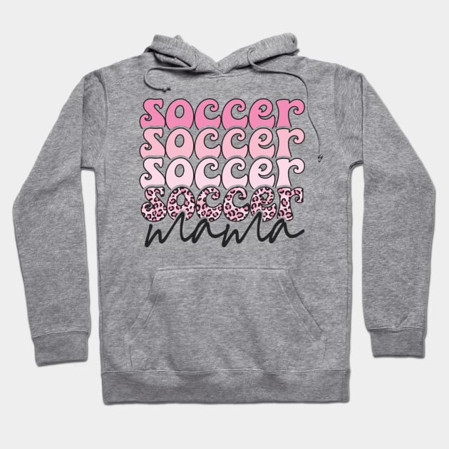 Soccer Mama Leopard Print Valentines Hoodie by Way Down South